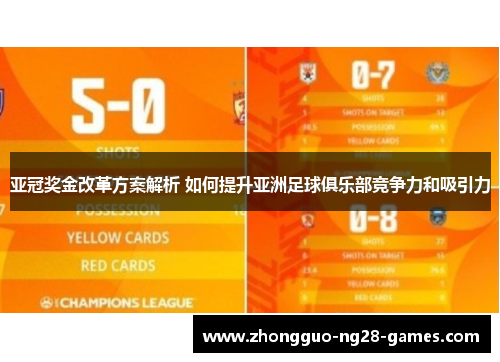 亚冠奖金改革方案解析 如何提升亚洲足球俱乐部竞争力和吸引力 亚冠奖金改革方案解析 如何提升亚洲足球俱乐部竞争力和吸引力